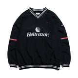 TRADEMARK LOGO PULLOVER NYLON JACKET - BLACK