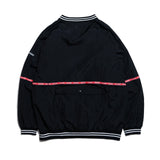 TRADEMARK LOGO PULLOVER NYLON JACKET - BLACK