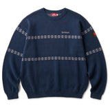 H CHAIN LINE CREWKNIT - NAVY