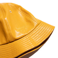FAUX LEATHER CUSTOM BELL HAT - GOLD