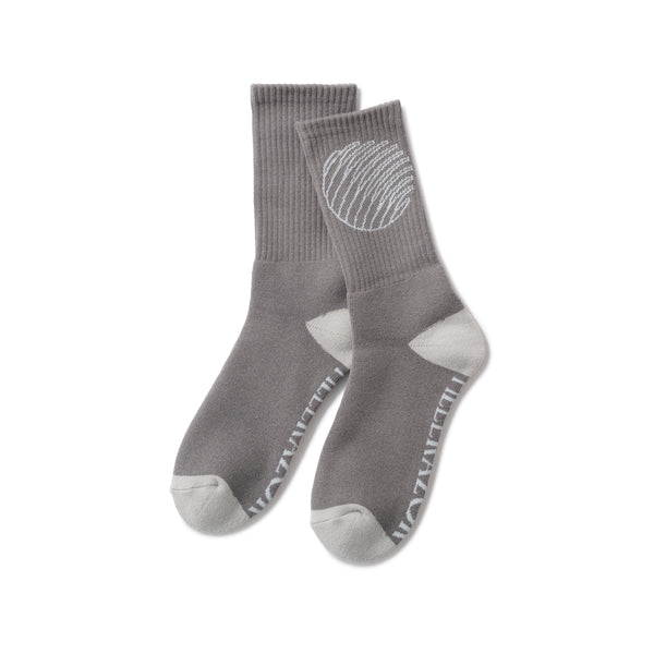 HORIZON LOGO SOX - CHARCOAL GREY