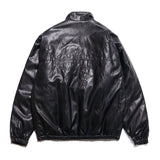 FAUX LEATHER TRUCK SUIT - BLACK