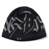 LETTER BEANIE - BLACK