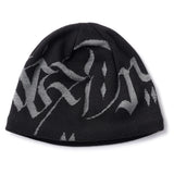 LETTER BEANIE - BLACK