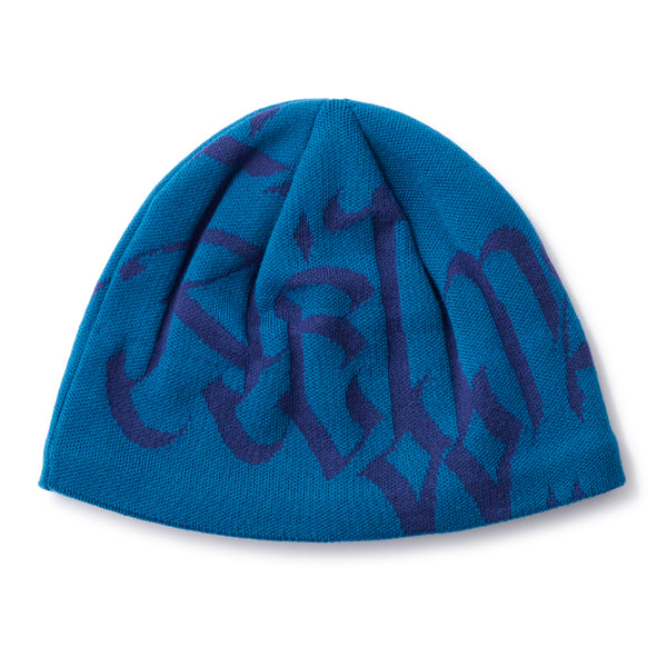 LETTER BEANIE - JADE BLUE