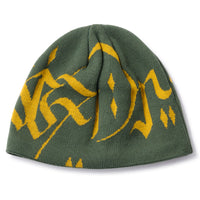 LETTER BEANIE - ARMY GREEN