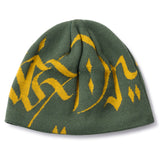 LETTER BEANIE - ARMY GREEN