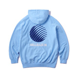 LOGO EMB PATCH FULL ZIP HOODIE - SKY BLUE