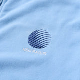 LOGO EMB PATCH FULL ZIP HOODIE - SKY BLUE