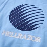 LOGO EMB PATCH FULL ZIP HOODIE - SKY BLUE