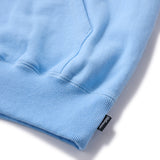 LOGO EMB PATCH FULL ZIP HOODIE - SKY BLUE