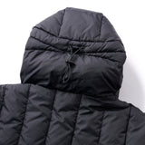 LOGO PULLOVER HOODED DOWN JACKET - BLACK