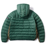 LOGO PULLOVER HOODED DOWN JACKET - GREEN/OLIVE