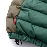 LOGO PULLOVER HOODED DOWN JACKET - GREEN/OLIVE