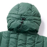 LOGO PULLOVER HOODED DOWN JACKET - GREEN/OLIVE
