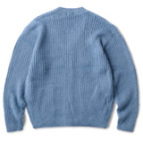 MOHAIR RIBKNIT CARDIGAN - JADE BLUE