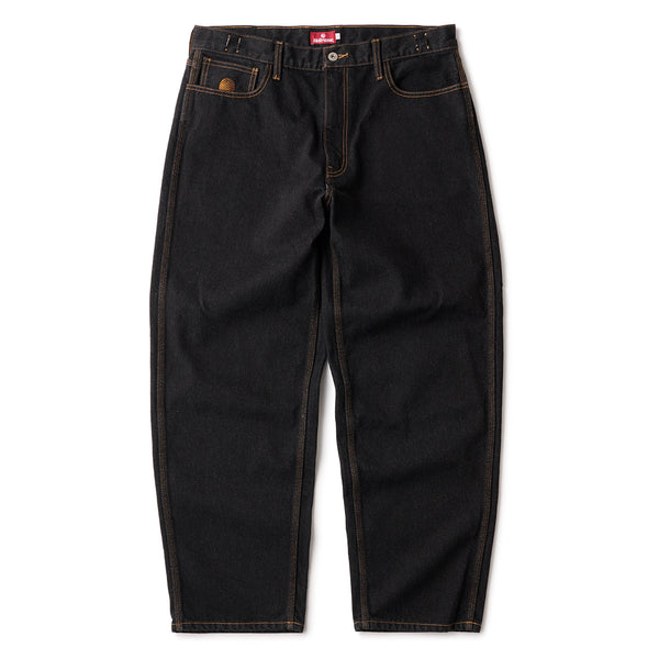 BAGGIE DENIM PANTS - ONE WASH BLACK