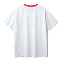 RAISE HELL RINGER SHIRT - WHITE/RED