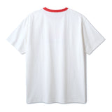 RAISE HELL RINGER SHIRT - WHITE/RED