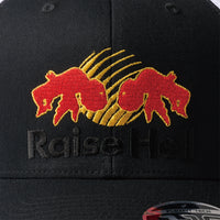 RAISE HELL TRUCKER CAP - BLACK