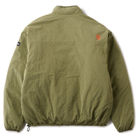 REVERSIBLE ARMY CARGO PUFF JACKET - ARMY GREEN