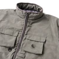 REVERSIBLE ARMY CARGO PUFF JACKET - ALPHA GREY