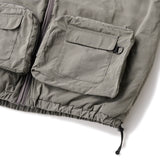 REVERSIBLE ARMY CARGO PUFF JACKET - ALPHA GREY