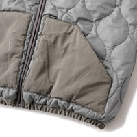 REVERSIBLE ARMY CARGO PUFF JACKET - ALPHA GREY