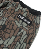 REVERSIBLE NYLON FLEECE PANTS - BLACK/TREBARK