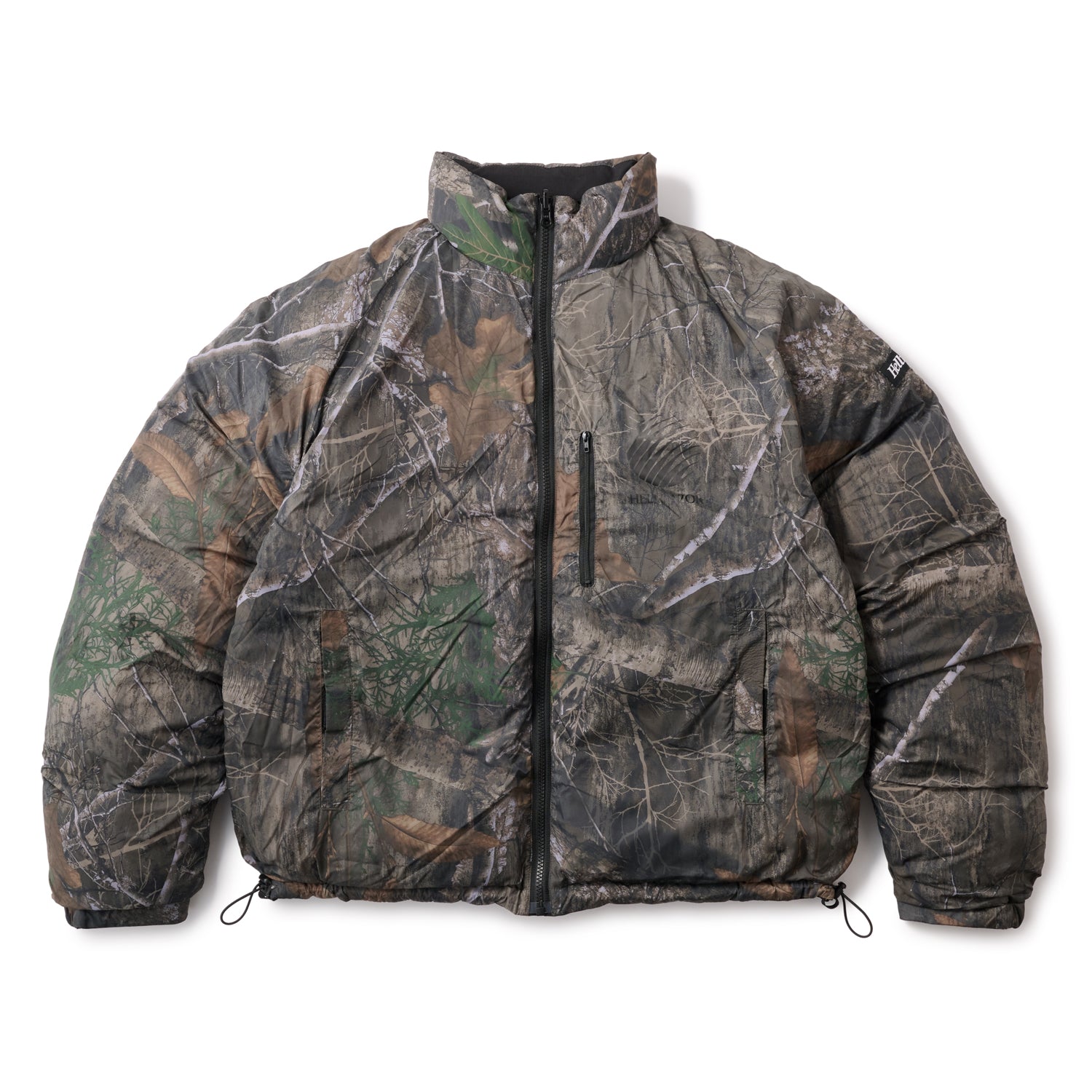 RIPSTOP REVERSIBLE DOWN JACKET - BLACK/REAL TREE CAMO – Hellrazor