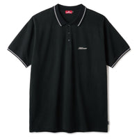 SCRIPT LOGO POLO SHIRT - BLACK