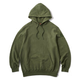 SIDE EMB LOGO PULLOVER HOODIE - ARMY GREEN