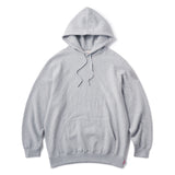SIDE EMB LOGO PULLOVER HOODIE - HEATHER GREY