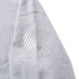 SIDE EMB LOGO PULLOVER HOODIE - HEATHER GREY