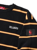 STRIPERIB CREWKNIT - BLACK