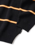STRIPERIB CREWKNIT - BLACK