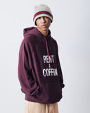 RENT A COFFIN HOODIE - BURGUNDY