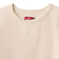 WAFFLE L/S RAGLAN SHIRT - NATURAL