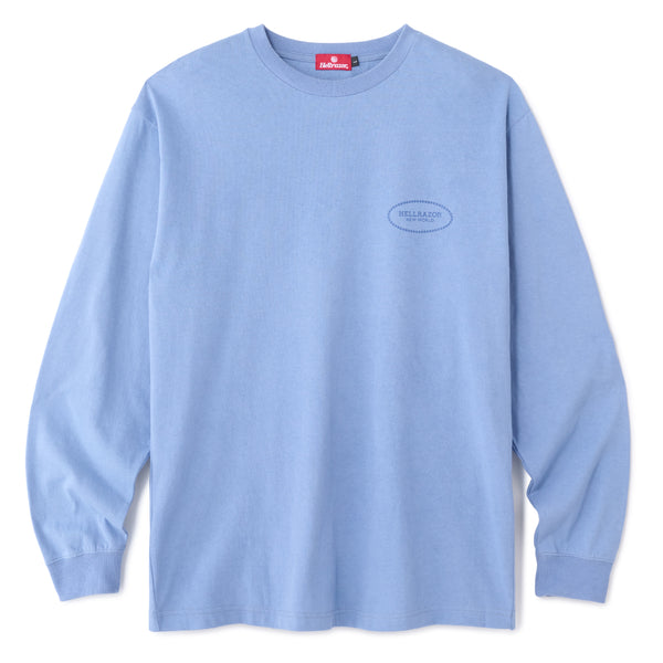 WARDEN LOGO L/S SHIRT - SLATE BLUE