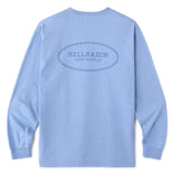 WARDEN LOGO L/S SHIRT - SLATE BLUE