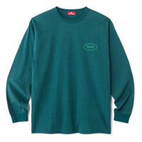 WARDEN LOGO L/S SHIRT - CHROME GREEN