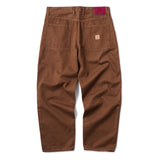 BAGGIE DENIM PANTS - BROWN