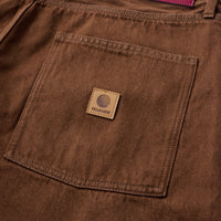 BAGGIE DENIM PANTS - BROWN