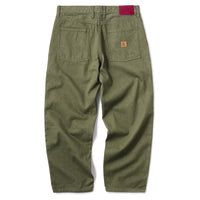 BAGGIE DENIM PANTS - MOS GREEN