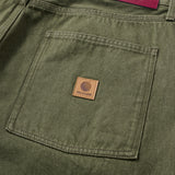 BAGGIE DENIM PANTS - MOS GREEN