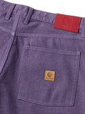 BAGGIE COLOR DENIM PANTS - DEEP PURPLE