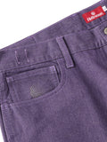 BAGGIE COLOR DENIM PANTS - DEEP PURPLE