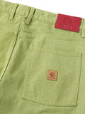 BAGGIE COLOR DENIM PANTS - PISTACHIO