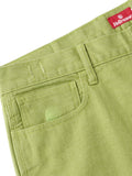BAGGIE COLOR DENIM PANTS - PISTACHIO