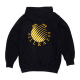 COIN EMBOSS FULL ZIP HOODIE - BLACK